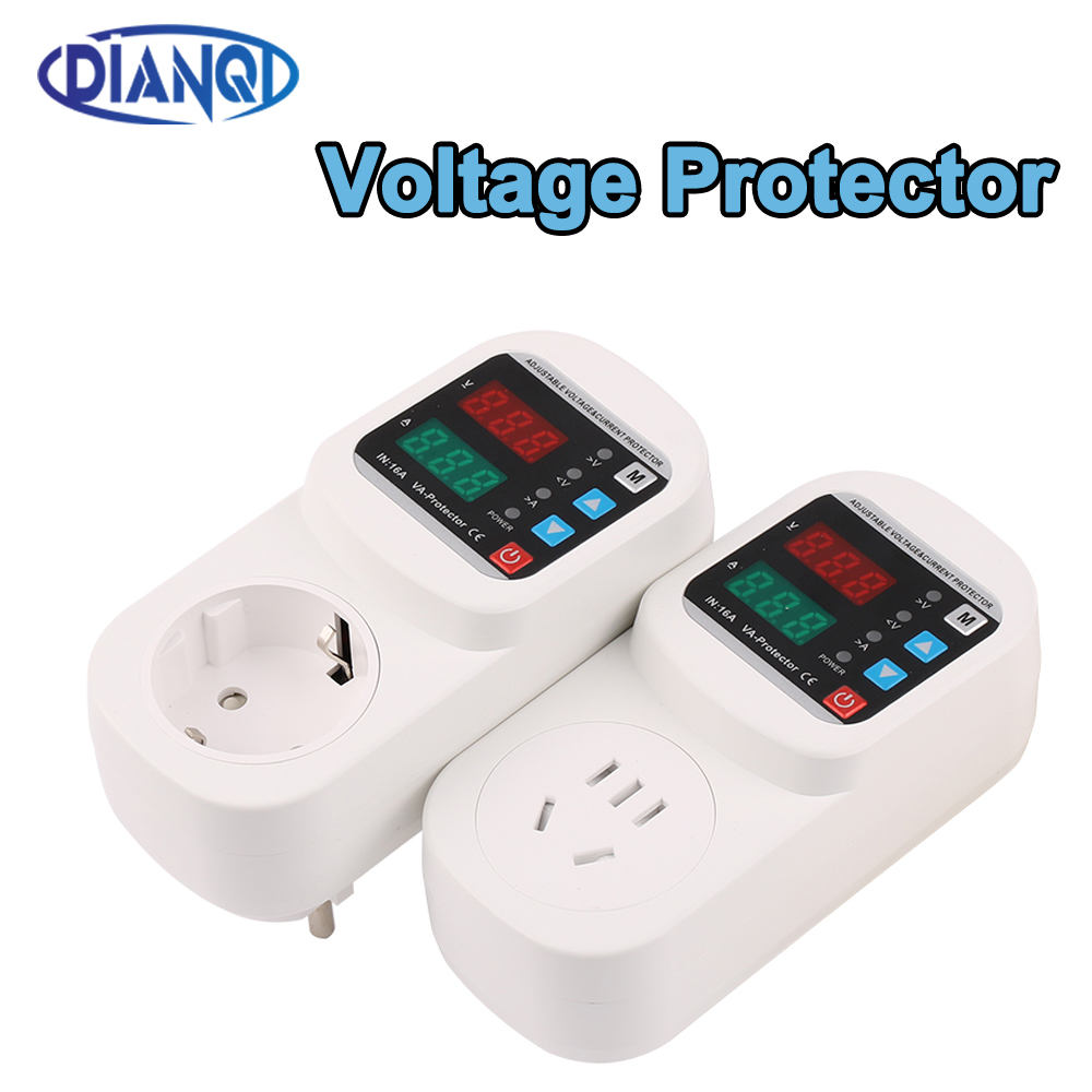 Ac Surge Protector - Automatic Voltage Current Protector Socket AC