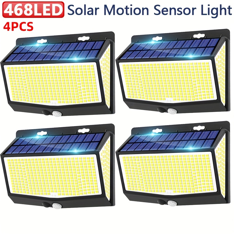 Waterproof Junction Box Solar - 1-4Pcs Solar Exterior Wall Lights 468