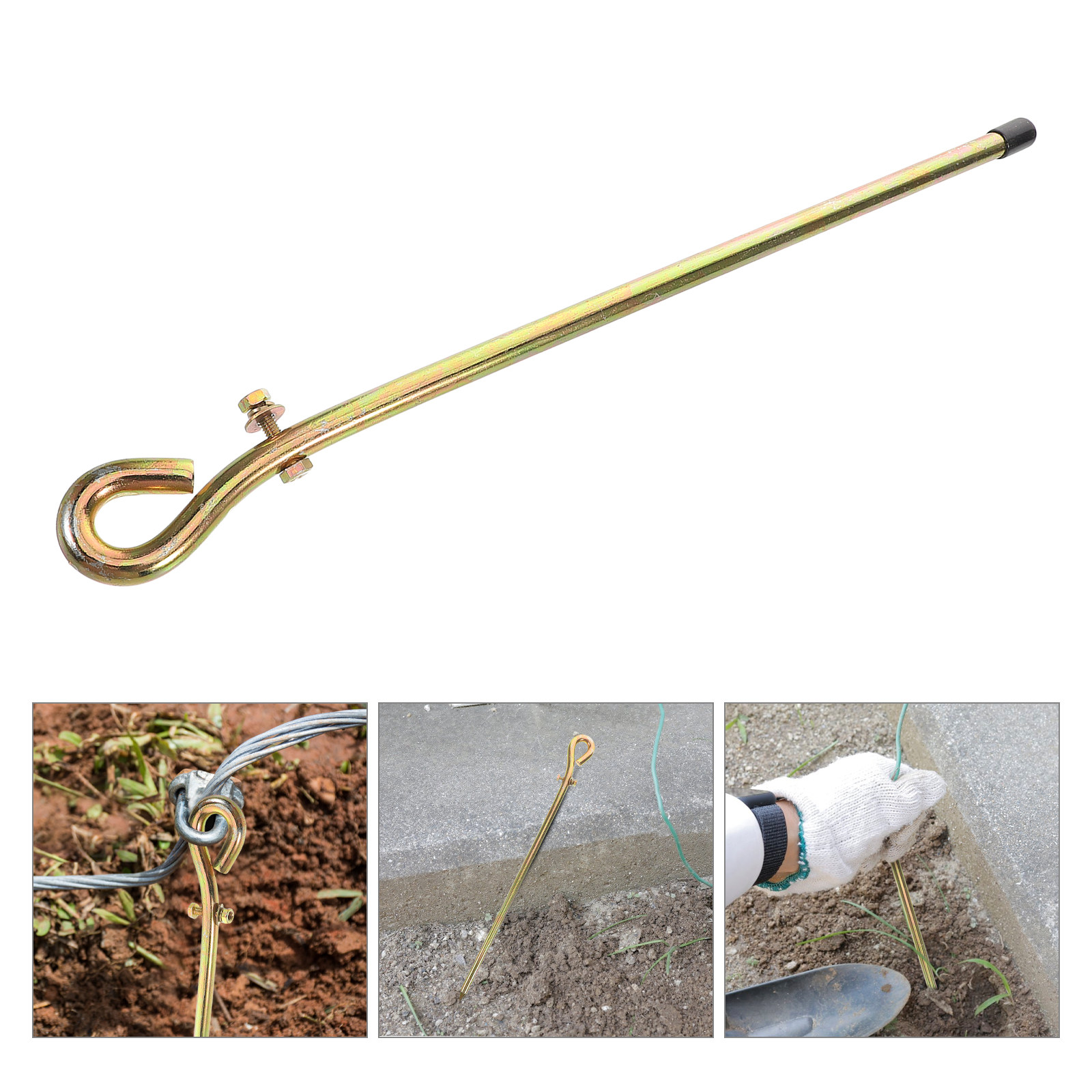 Earthing Grounding Rod - 1Set Portable Electrical Ground Rod for