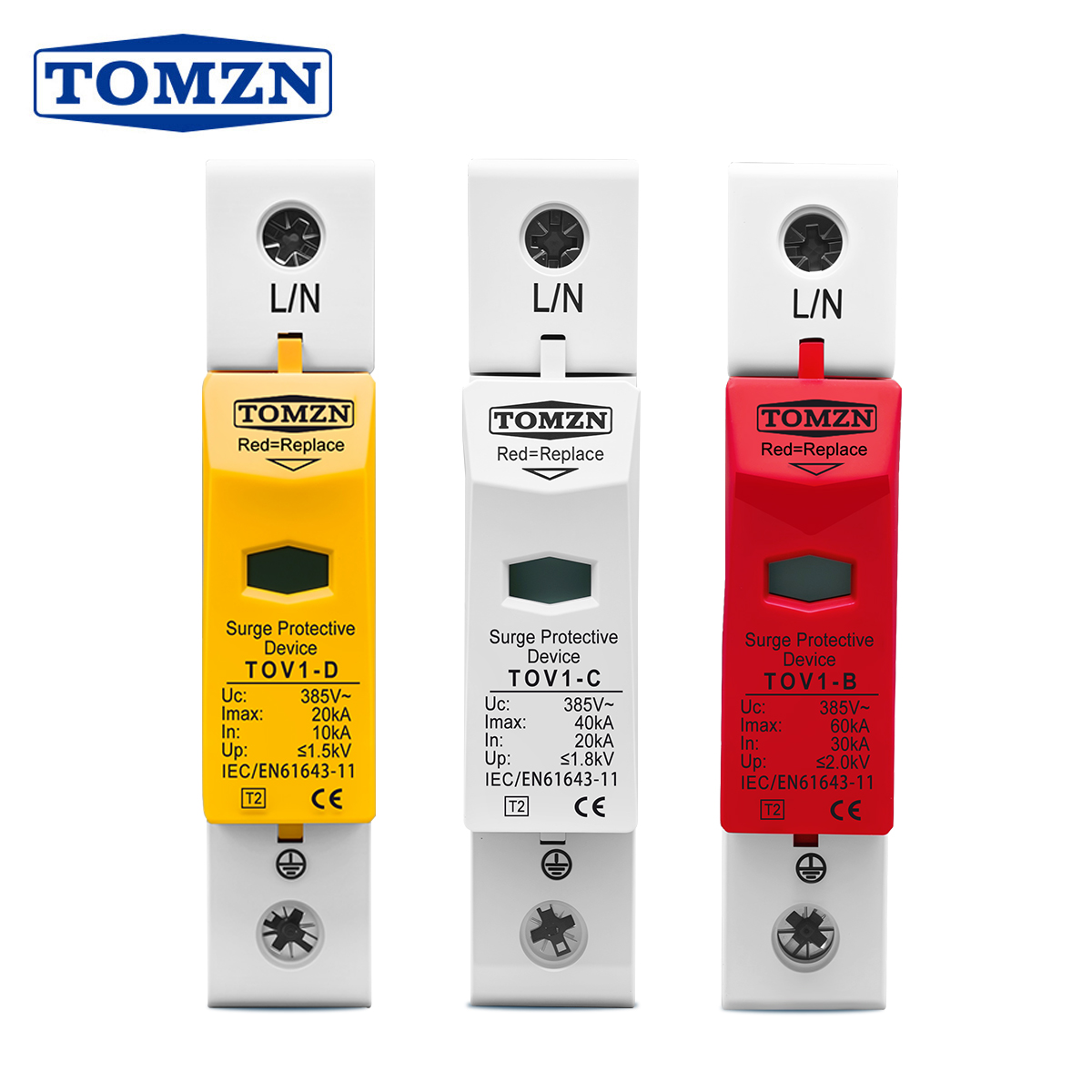 Ac Surge Protector - AC SPD 1P 20KA 40KA 60KA