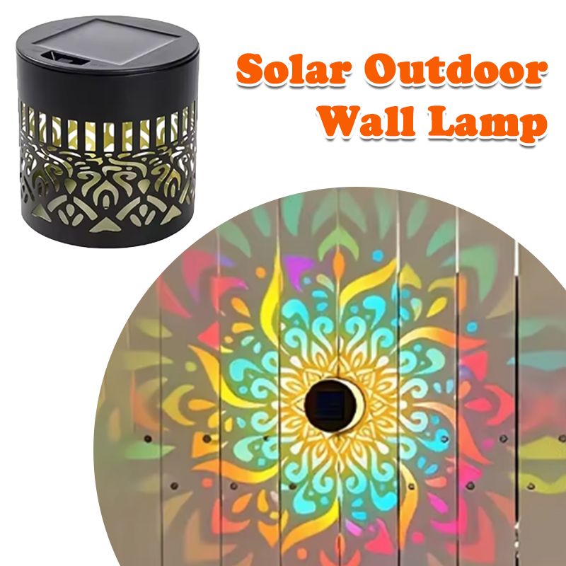 Waterproof Junction Box Solar - 1/2PCS Solar Mandala Wall Lamp Outdoor