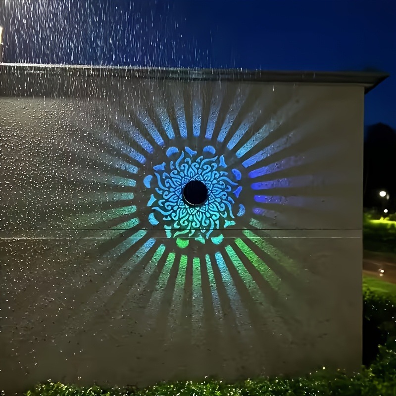 Waterproof Junction Box Solar - Solar LED Wall Light Mandala Projection