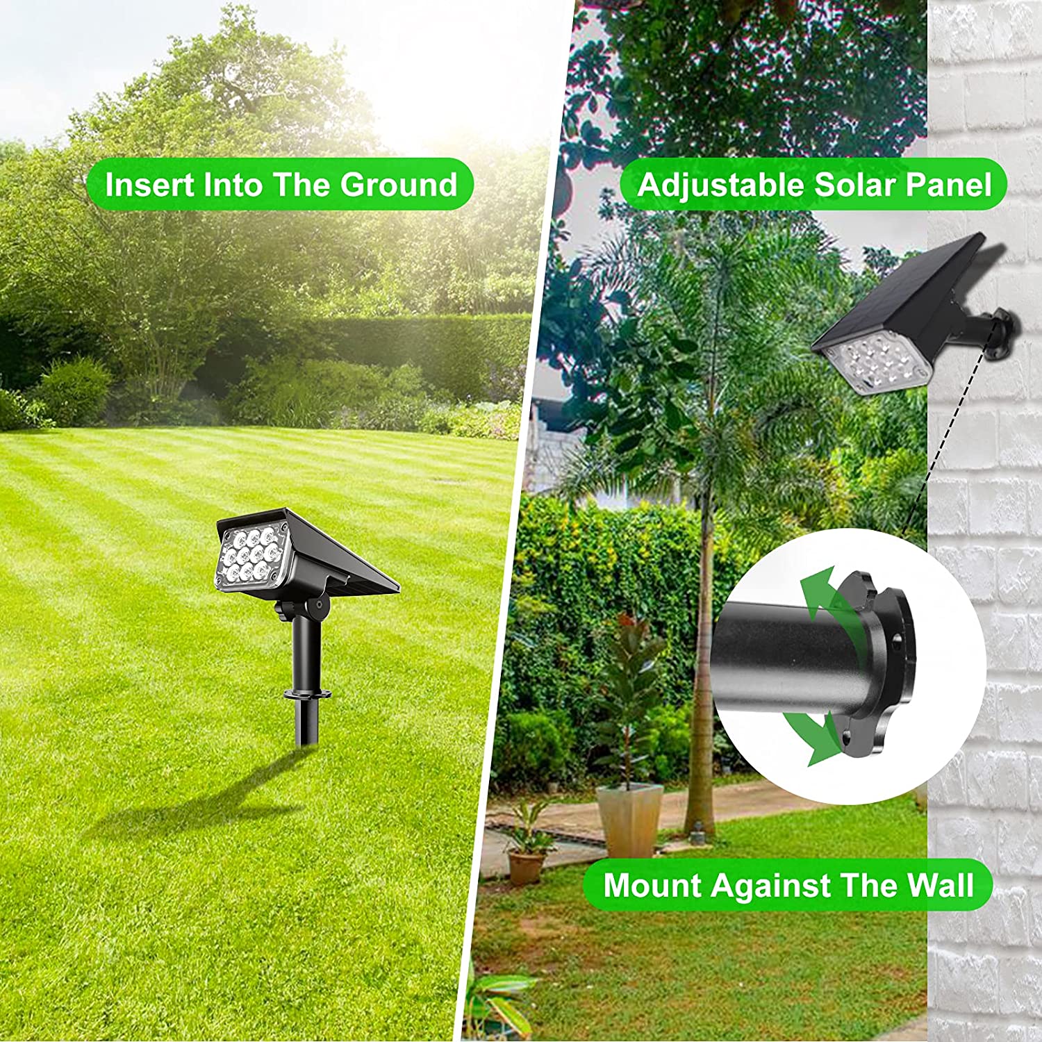 4pcs Solar Spotlight Outdoor G - đánh giá và giá Waterproof Junction Box Solar