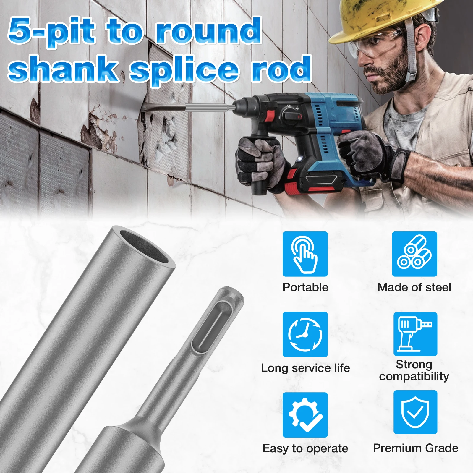 2Pcs SDS Plus Ground Rod Drive - đánh giá và giá Earthing Grounding Rod
