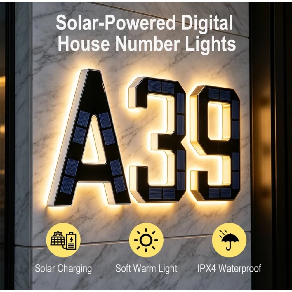 New Solar Address Sign LED Hou - đánh giá và giá Waterproof Junction Box Solar