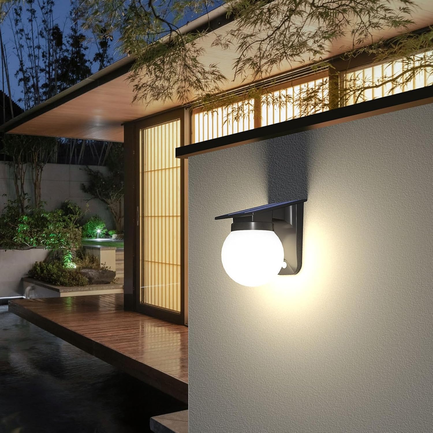 Solar Sphere Wall Lights Outdo - đánh giá và giá Waterproof Junction Box Solar