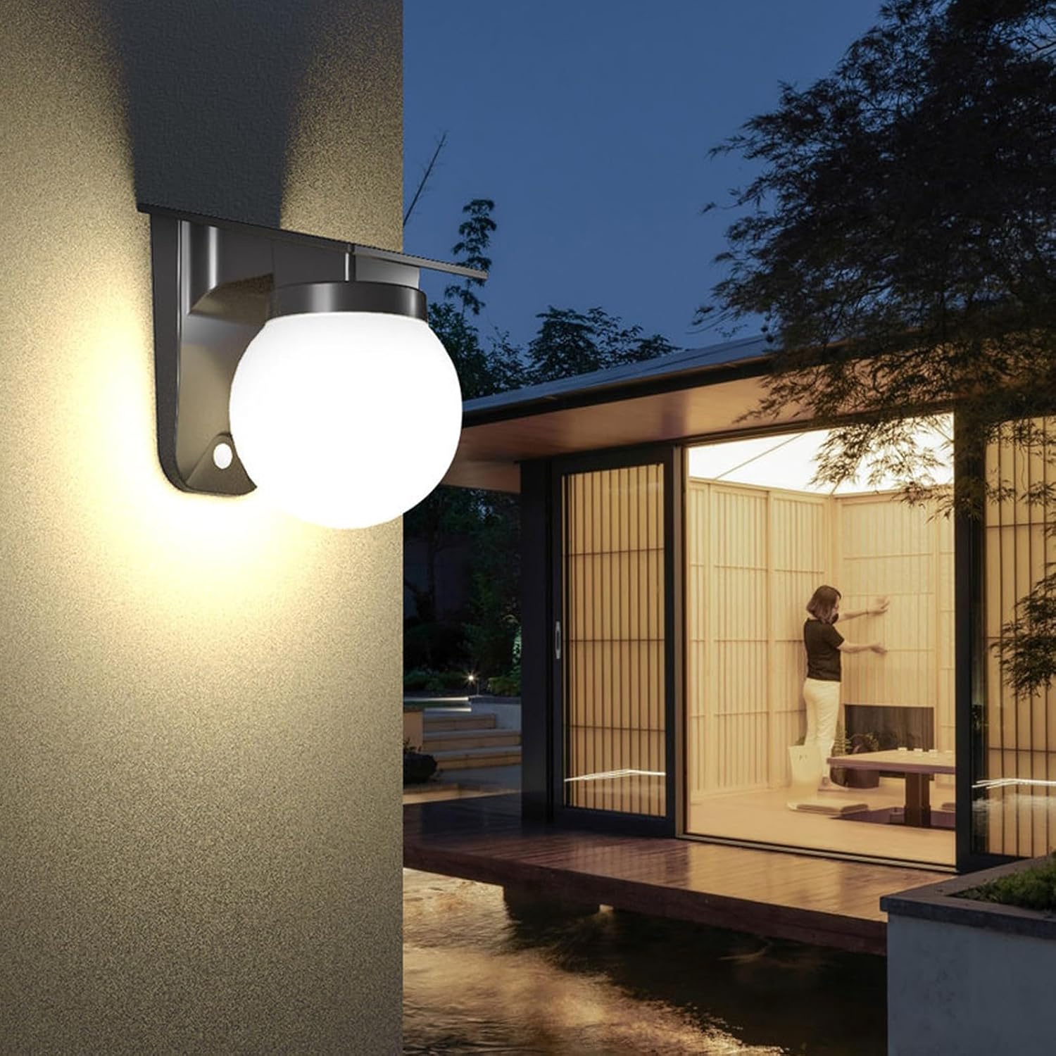 Solar Sphere Wall Lights Outdo - đánh giá và giá Waterproof Junction Box Solar