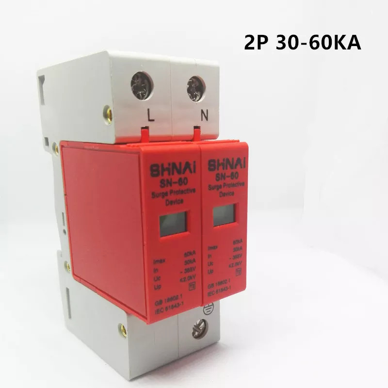 SPD 20KA 40KA 30KA 60KA 1P 2P  - đánh giá và giá Ac Surge Protector