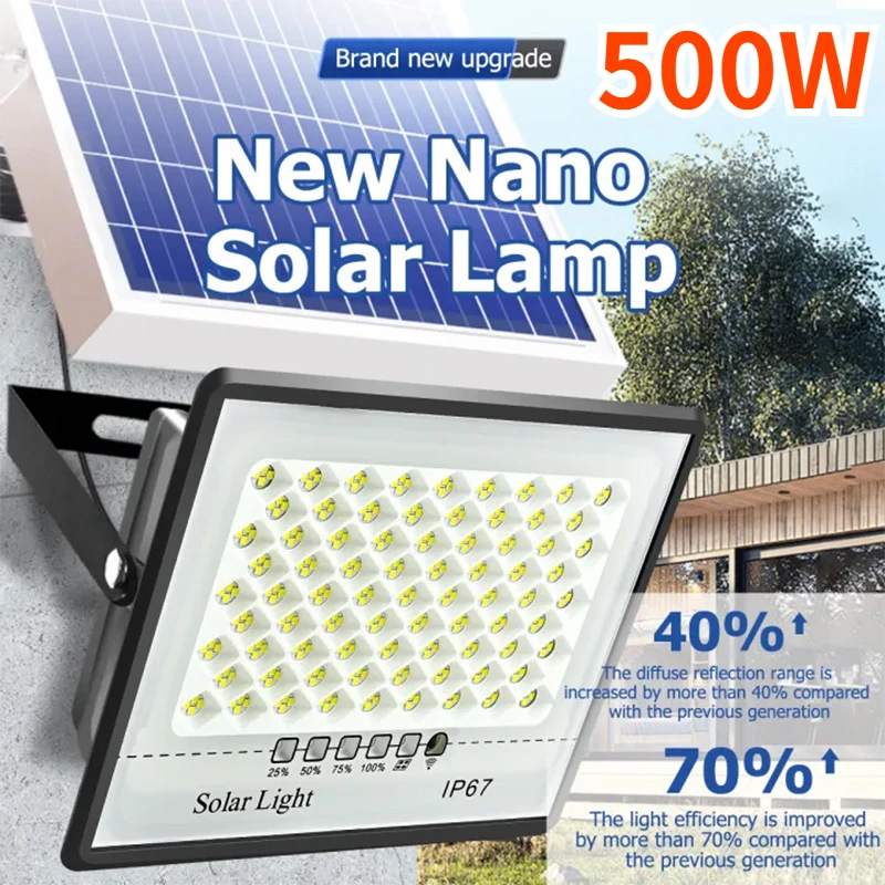 500W Solar Lights Outdoor Gard - đánh giá và giá Waterproof Junction Box Solar