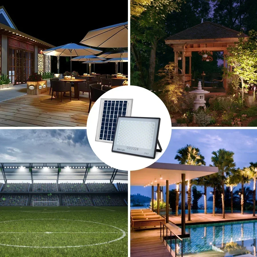 500W Solar Lights Outdoor Gard - đánh giá và giá Waterproof Junction Box Solar