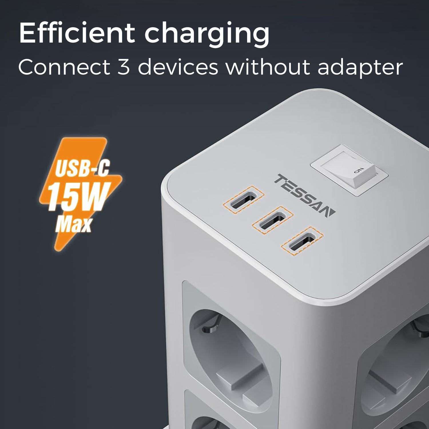 TESSAN 3600W EU Power Strip To - đánh giá và giá Ac Surge Protector