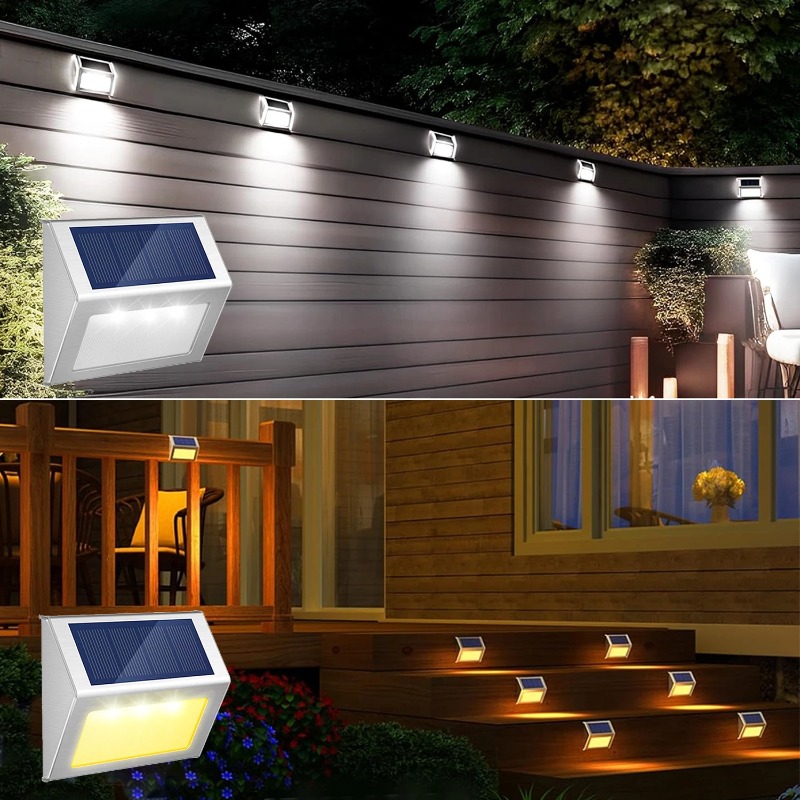 Solar Step Lights Outdoor Wate - đánh giá và giá Waterproof Junction Box Solar