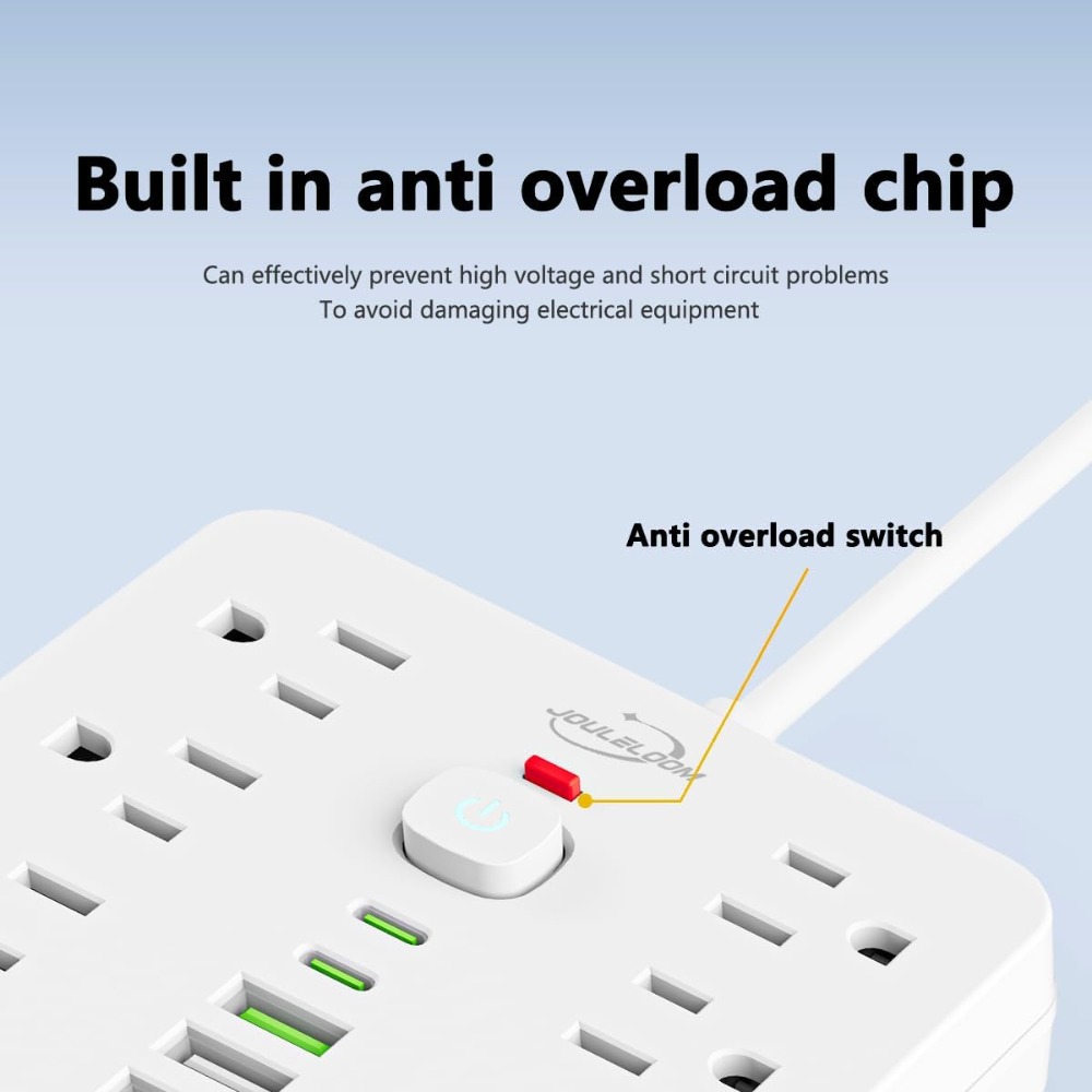 15 FT Flat Plug Surge Protecto - đánh giá và giá Ac Surge Protector